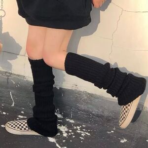 🆕Black Knitted Leg Warmers